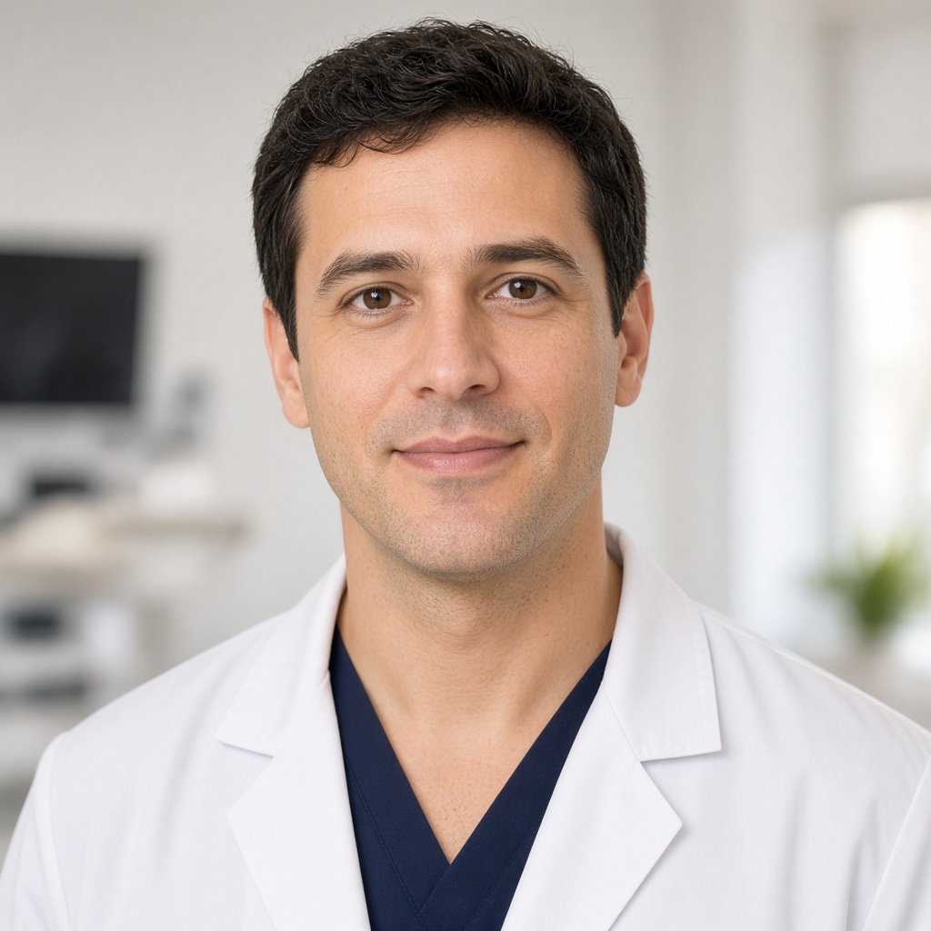 Porträt von Dr. Markus Leitner, fiktiver Zahnarzt